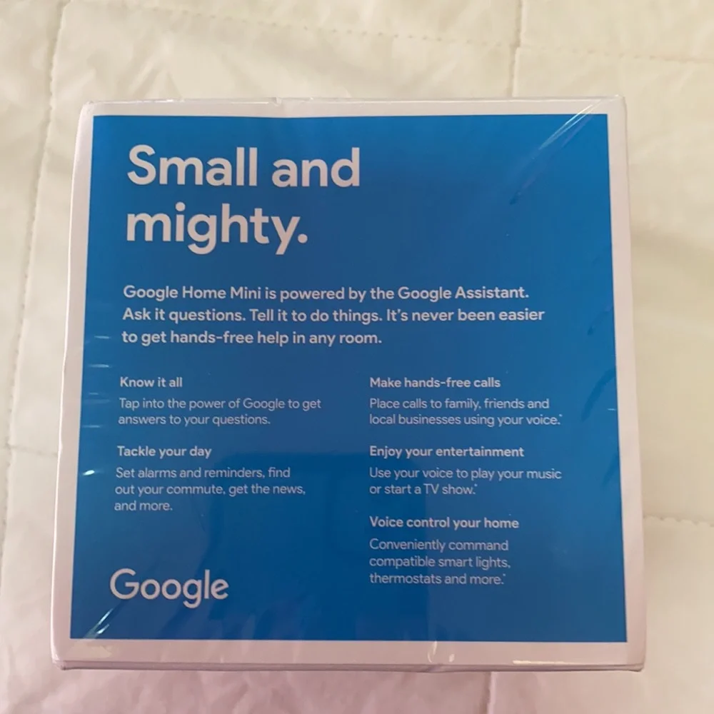 Still in sealed package! Google Home Mini
